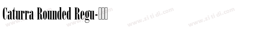 Caturra Rounded Regu字体转换 Caturra Rounded Regu字体转换
